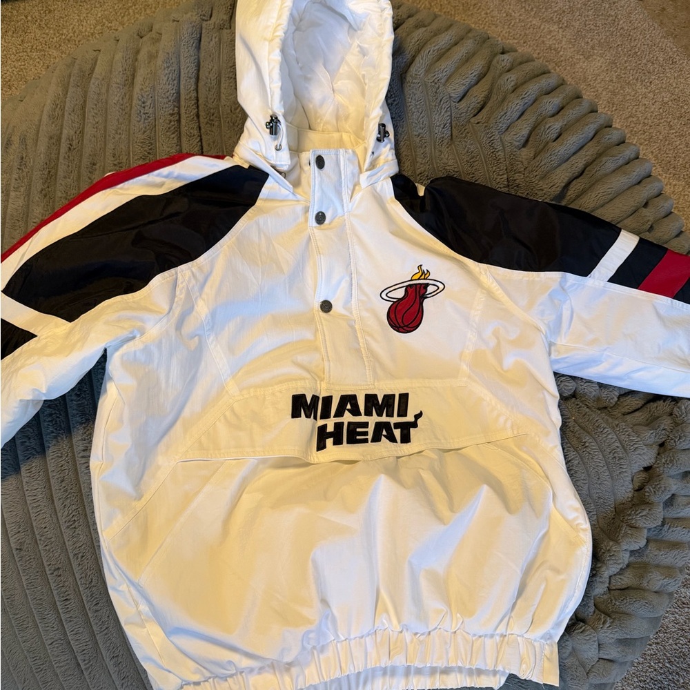 STARTER White and Black Miami Heat Jacket